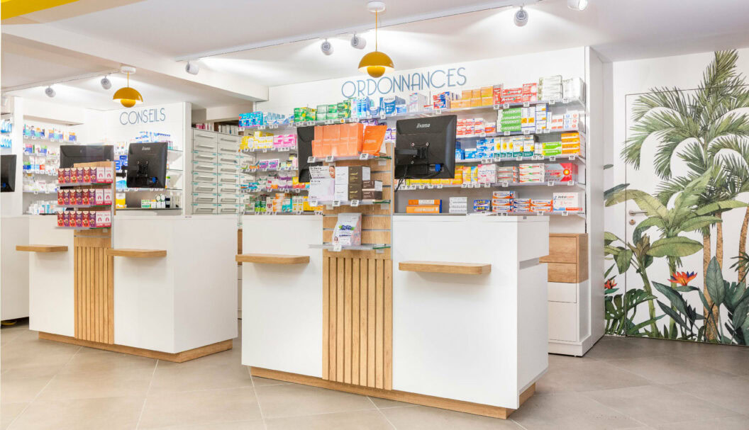 Rénovation pharmacie agencement mobilier espace de vente témoignage